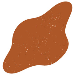 Hand drawn abstract organic shape with grainy texture. Abstract blob organic shape. Creative contemporary aesthetic abstract doodle elements vector illustration.