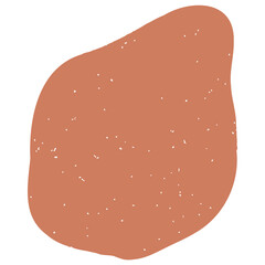 Hand drawn abstract organic shape with grainy texture. Abstract blob organic shape. Creative contemporary aesthetic abstract doodle elements vector illustration.