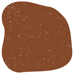 Hand drawn abstract organic shape with grainy texture. Abstract blob organic shape. Creative contemporary aesthetic abstract doodle elements vector illustration.