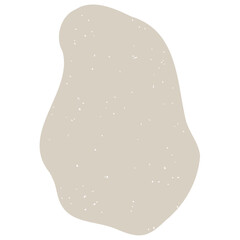 Hand drawn abstract organic shape with grainy texture. Abstract blob organic shape. Creative contemporary aesthetic abstract doodle elements vector illustration.