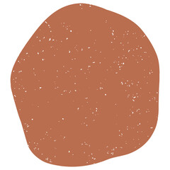 Hand drawn abstract organic shape with grainy texture. Abstract blob organic shape. Creative contemporary aesthetic abstract doodle elements vector illustration.