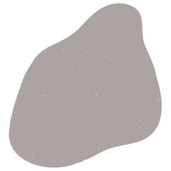 Hand drawn abstract organic shape with grainy texture. Abstract blob organic shape. Creative contemporary aesthetic abstract doodle elements vector illustration.
