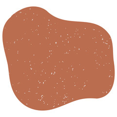 Hand drawn abstract organic shape with grainy texture. Abstract blob organic shape. Creative contemporary aesthetic abstract doodle elements vector illustration.