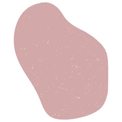 Hand drawn abstract organic shape with grainy texture. Abstract blob organic shape. Creative contemporary aesthetic abstract doodle elements vector illustration.