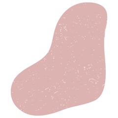 Hand drawn abstract organic shape with grainy texture. Abstract blob organic shape. Creative contemporary aesthetic abstract doodle elements vector illustration.