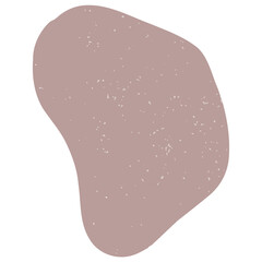 Hand drawn abstract organic shape with grainy texture. Abstract blob organic shape. Creative contemporary aesthetic abstract doodle elements vector illustration.