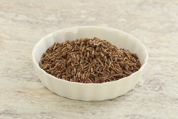 Zira seeds in the bowl