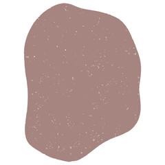 Hand drawn abstract organic shape with grainy texture. Abstract blob organic shape. Creative contemporary aesthetic abstract doodle elements vector illustration.