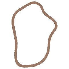 Hand drawn abstract organic shape with grainy texture. Abstract blob organic shape. Creative contemporary aesthetic abstract doodle elements vector illustration.