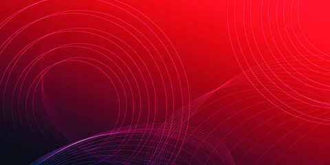 abstract background with a red waves, line and particles. Abstract vector halftone background. Neutral abstract background for presentation design