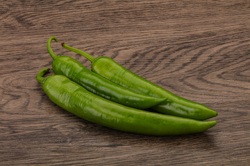 Ripe tasty spicy green pepper