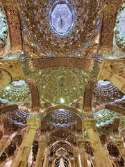 Irreal interior of shrine mosque Iraq 