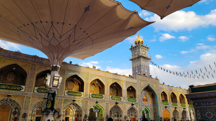Courtyard of Ali shrine Najaf Iraq 