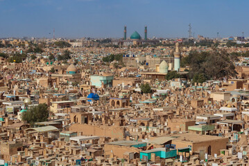 Middle east cemetery Iraq Najaf 