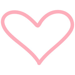 Hand drawn heart icon. Decorative valentine doodle elements. Doodle heart vector illustration.