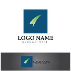 aloe vera logo design icon vector