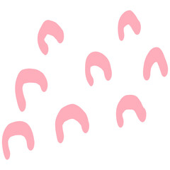 Hand drawn abstract dots pattern. Doodle dotted elements illustration. Scribble dots decorative.