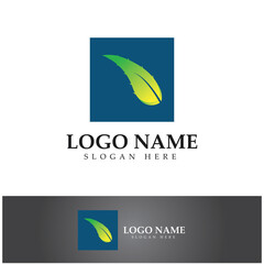 aloe vera logo design icon vector