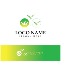 aloe vera logo design icon vector