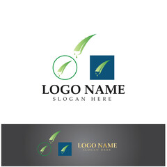 aloe vera logo design icon vector
