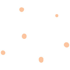 Hand drawn abstract dots pattern. Doodle dotted elements illustration. Scribble dots decorative.