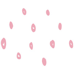 Hand drawn abstract dots pattern. Doodle dotted elements illustration. Scribble dots decorative.