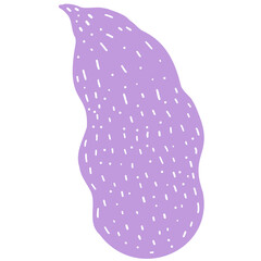 Hand drawn abstract organic leaf. Doodle botanical elements illustration.