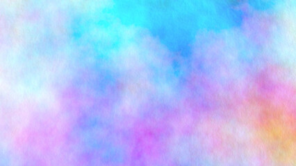 Abstract watercolor background, colorful aquarelle on paper texture with multicolor stain pattern, abstract art 3D render illustration.