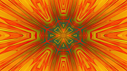 Abstract multicolored fractal neon kaleidoscope background.