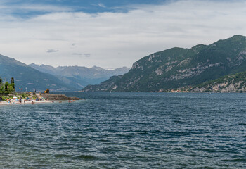Fototapeta premium Como lake and mountians