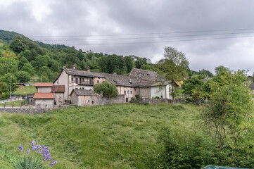 Plakat Italyan village view