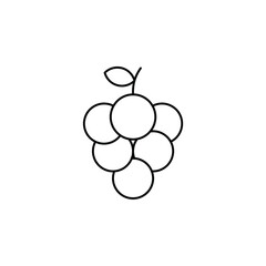Grape Thin Line Icon Vector Illustration Logo Template. Suitable For Many Purposes.