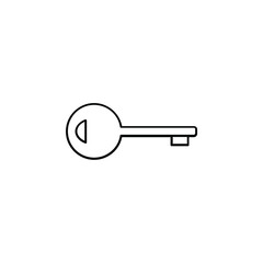 Key Thin Line Icon Vector Illustration Logo Template. Suitable For Many Purposes.