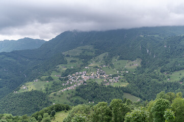 Fototapeta na wymiar Mountain view in Italy
