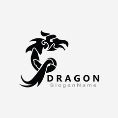 Dragon Logo Design Minimalist unique vector template