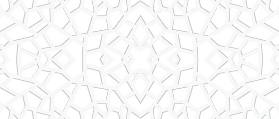 Abstract white and gray mosaic background. Modern light abstract texture. Vector EPS 10