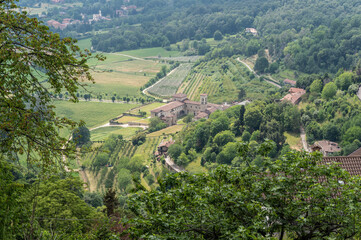Fototapeta na wymiar Bergamo city view