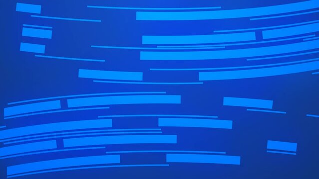 Abstract glowing lines background blue animation in 4k.
