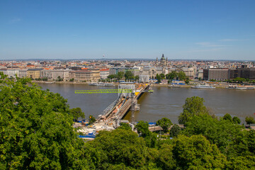 a cityscape photo for budapest during sunny day
