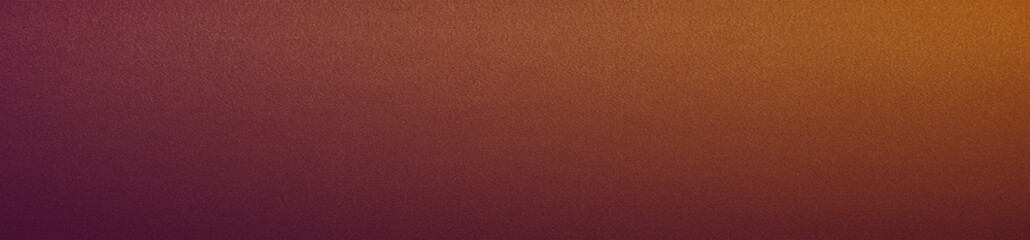 Dark orange brown purple abstract background. Gradient. Copper color background with space for design. Web banner. Wide. Website header. Panoramic.