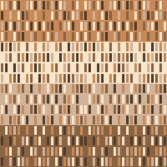 Coffee color from rectangles. Vector brown and seamless.