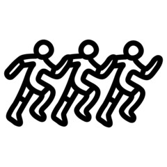 handdrawn marathon icon