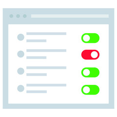 Browser Preference Vector icon which is suitable for commercial work

