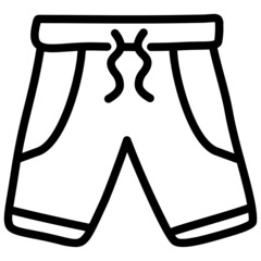 handdrawn shorts icon