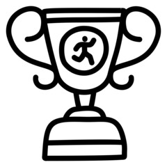 handdrawn trophy icon