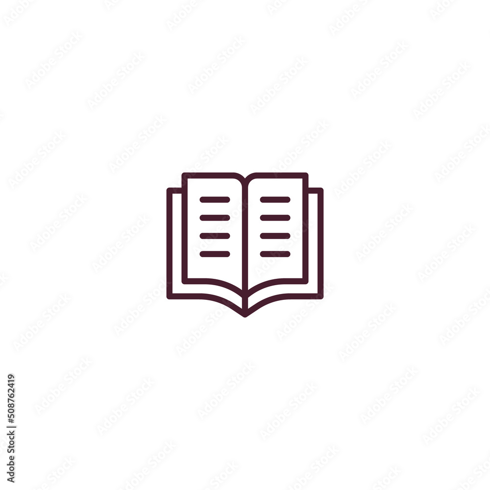 Poster book filled line icon. linear style sign for mobile concept and web design. book filled line vector 