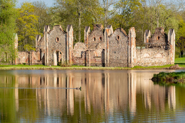 Preili Manor Complex with one of the most fabulous city parks in Preili, Latgale, Latvia surrounded...