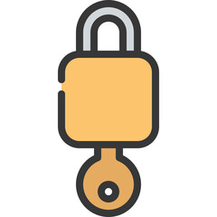 Key In Lock Icon