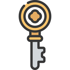 Old Style Key Icon