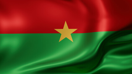 Obraz premium Burkina Faso national flag